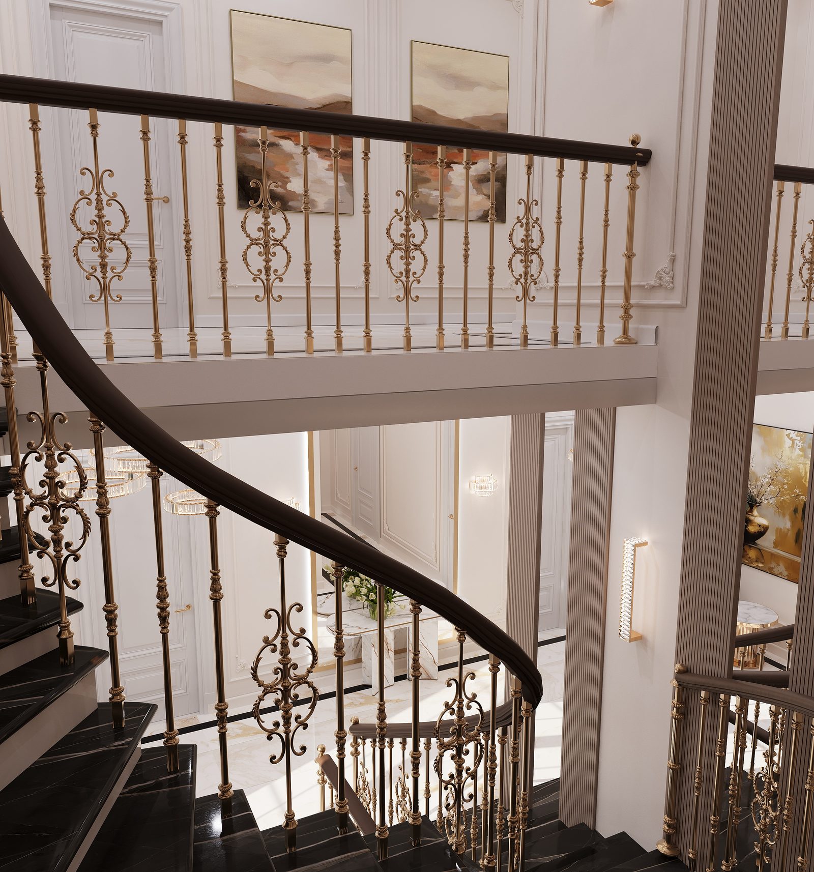Three-storey house interior project — interior view 7