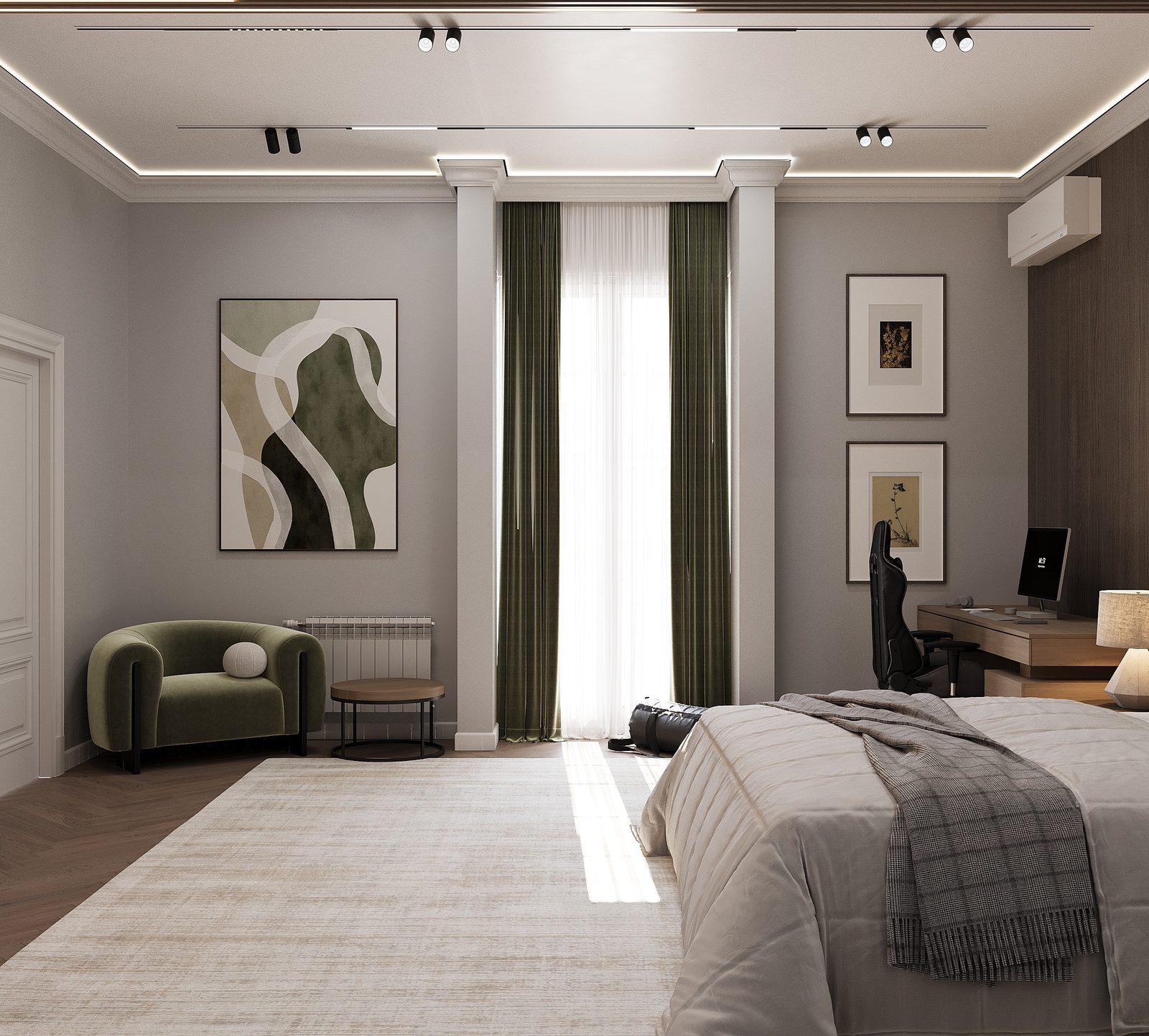 Three-storey house interior project — interior view 8